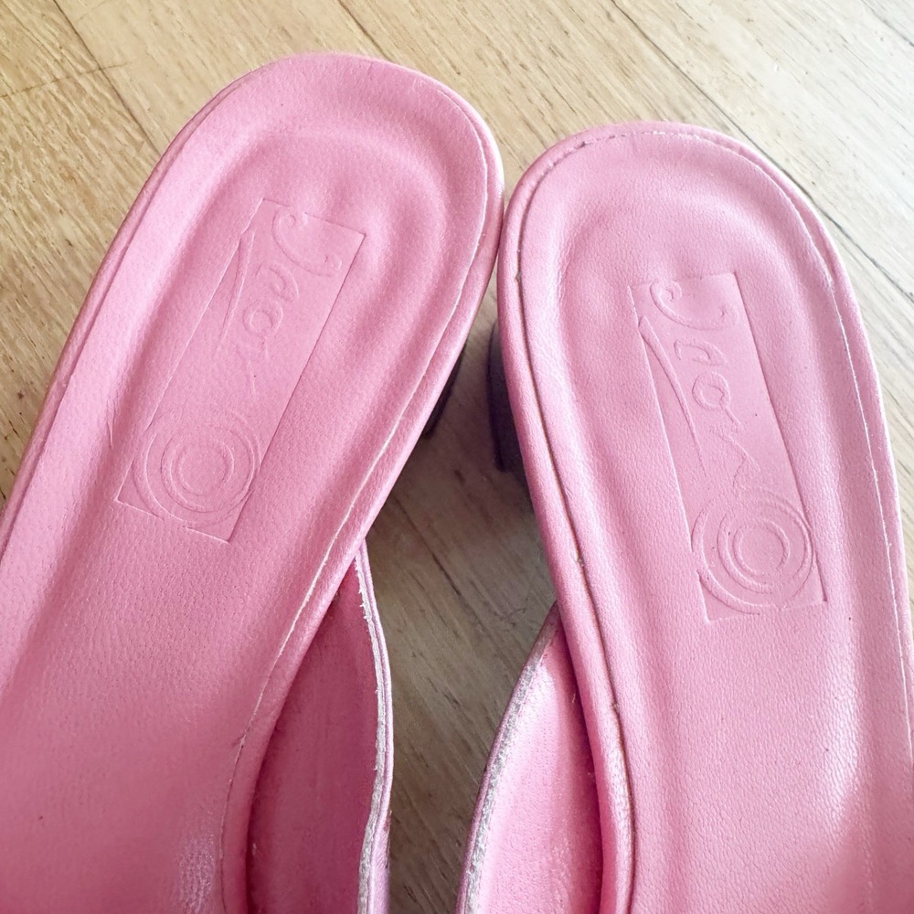 JEON Icon Shoes Women 7.5 Traditional Japanese Wearable Art Geisha Heels Pink - Picture 5 of 7